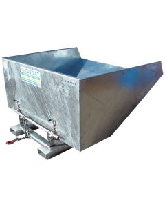 Regular duty Galvanised Roll Forward forklift tipping skip in various sizes
