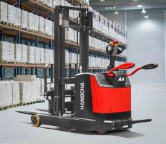 Hangcha Electric Pallet Stacker with Mast Move - 1600kg Load Capacity